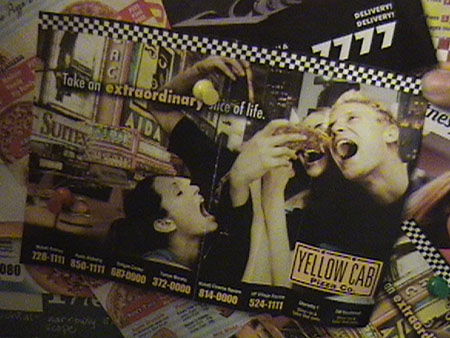 Yellow Cab Pizza Menu